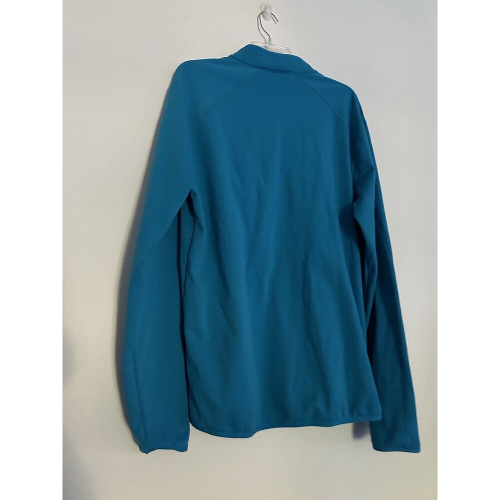 G/FORE G4 Mens XL Daytona Tech Interlock Quarter Zip Golf Petrol Blue $185 - Picture 4 of 5